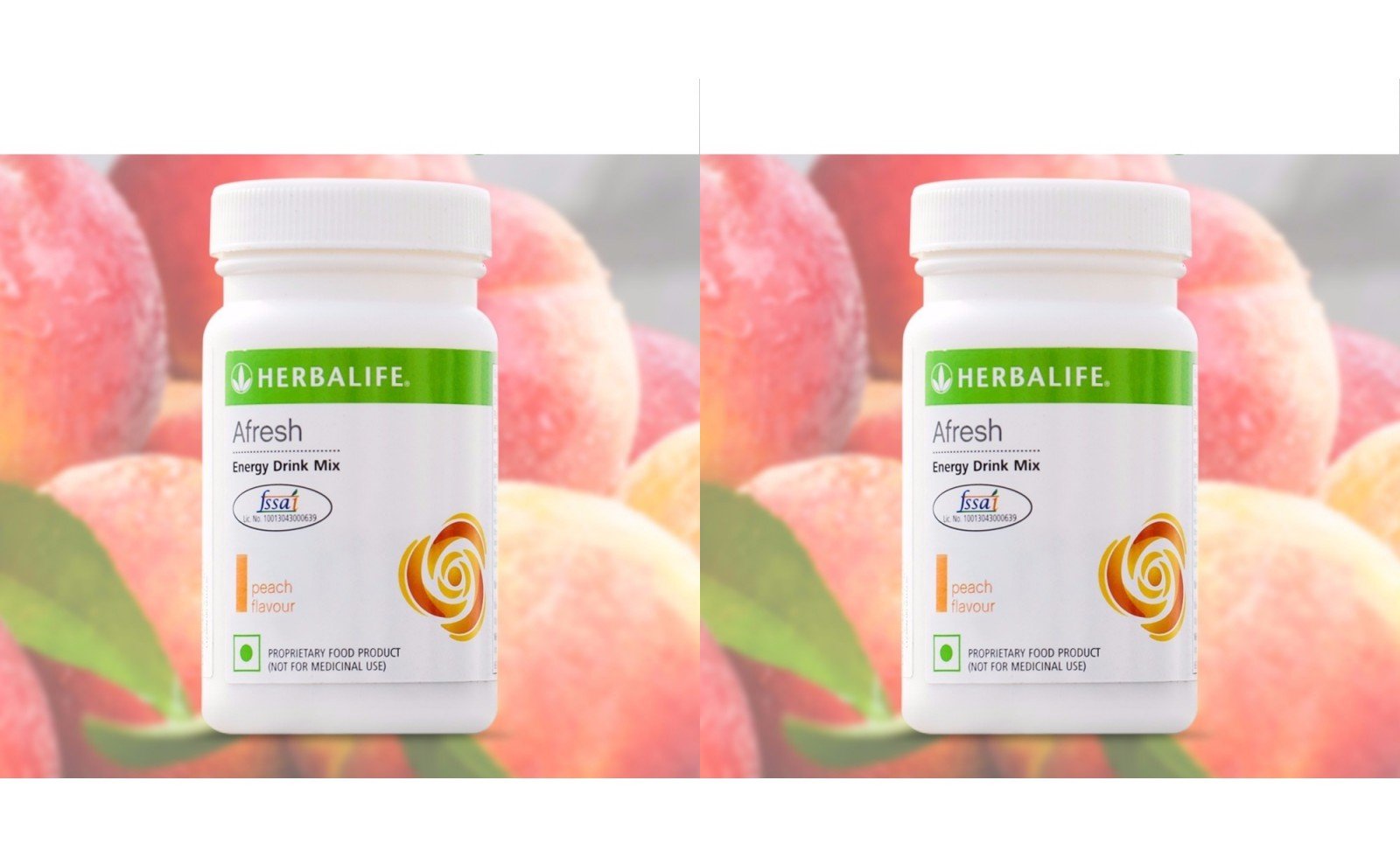 Herbalife Afresh Energy Drink- Peach - 50 Gm (Pack Of 2)-image-30