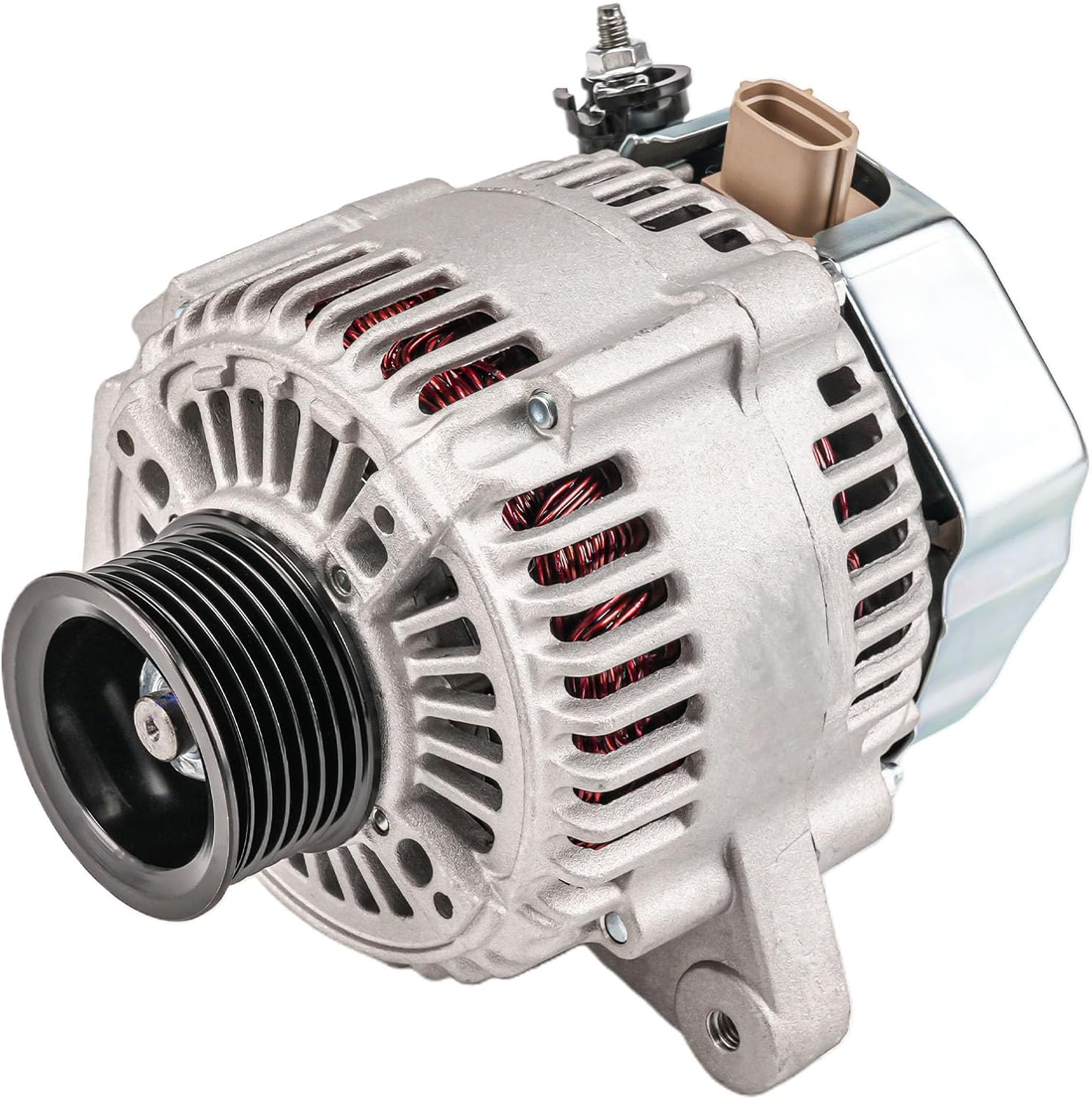 KAX Alternator 13959N Compatible with Toyota, 2001-2003 RAV-4 2.0L, 1982 Corolla, 1982 Celica 2.4L, 1982 Corona, 100A 12V S7 CW