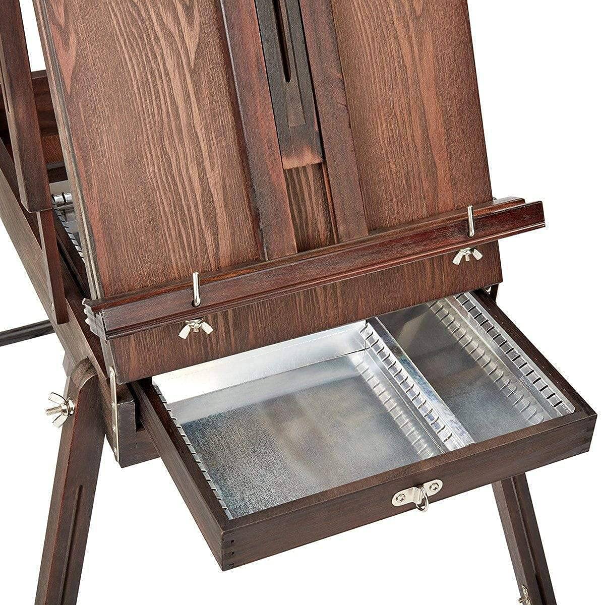 Caja de pintura Tipo de barra de plomo Caja de pintura al óleo Bocetos portátiles Beech Oleo de madera Caja de pintura al óleo portátil Caja de pintura al óleo Caja de caballete Estudiante Estudiante