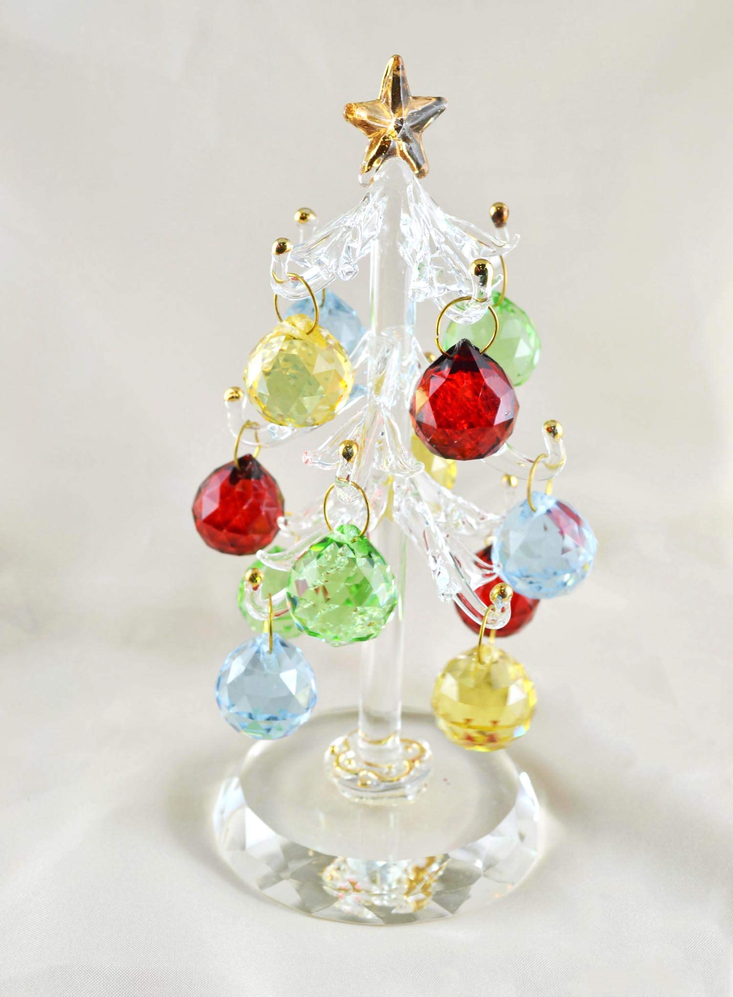 Amazon.co.jp: フォーカート かわいい手作り ガラス細工 クリスマス