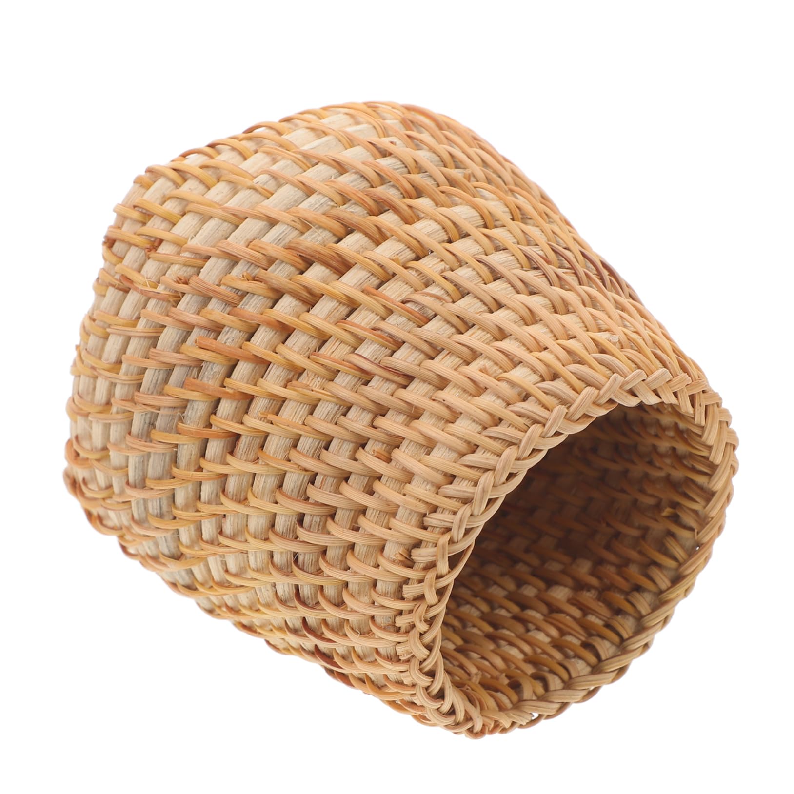 Lurrose 5piezas Organizador De Escritorio De Ratan Soporte Multi-funcional Para Lápices y Cosméticos Recipiente Para Oficina y Hogar Para Almacenar Utensilios y Maquillaje