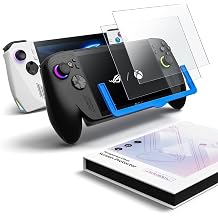 JSAUX 2 Pack HD Screen Protector for ROG Xbox Ally X/ROG Ally X Guide frame included HD 7 inch tempered glass with 9H hardness scratch-resistant easy installation