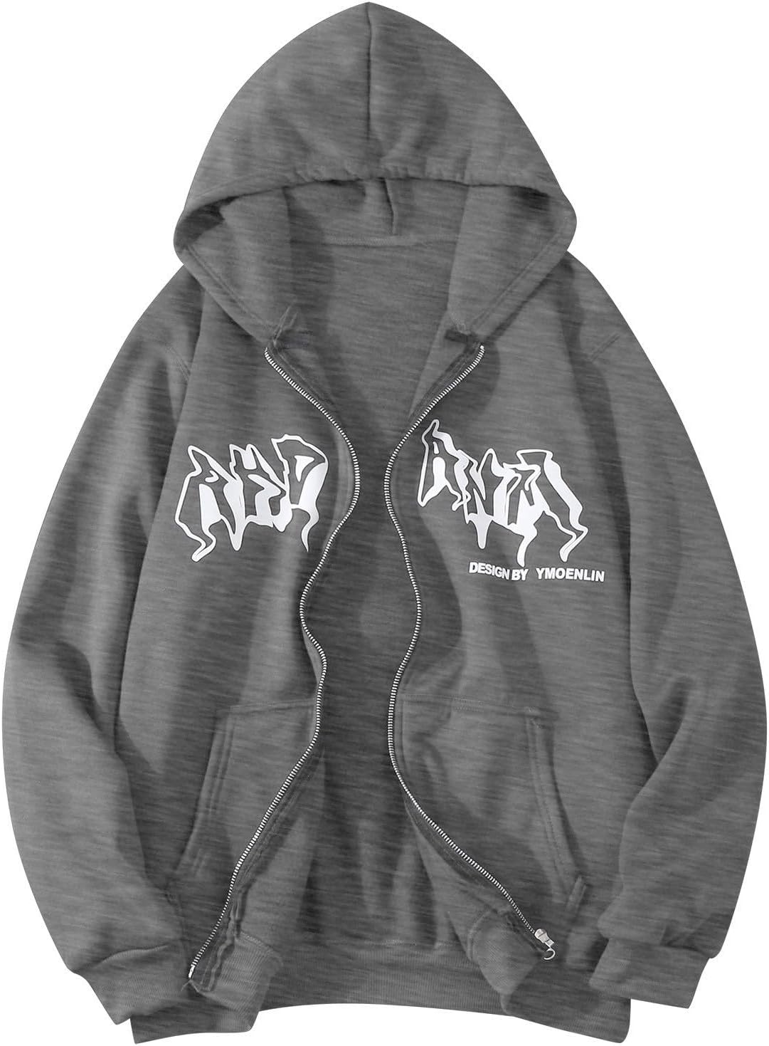 Sweat Jacket Men's Zipper Hoodie Y2K Oversized Sweat Jackets Hoody with Hood Hooded Jacket Sweatshirt Pullover Gifts for Men Zip Casual Long Sleeve Top