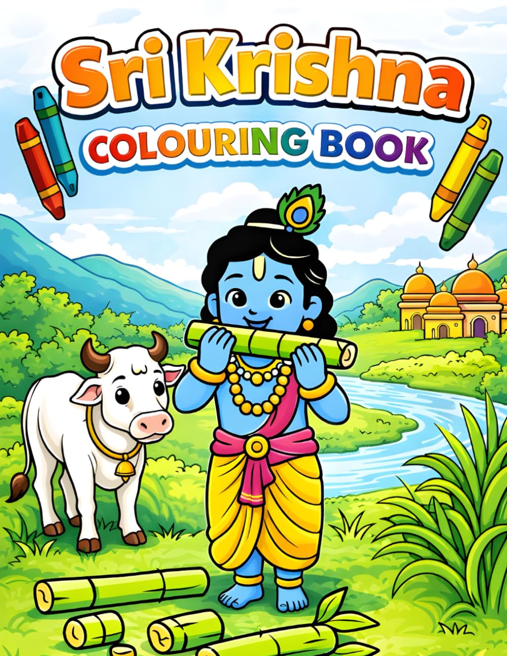 Sri Krishna Colouring Book