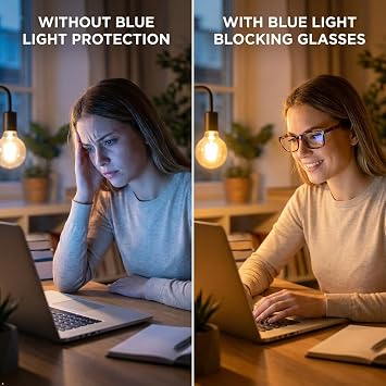 Eyekepper Blue Light Reading Glasses Men Women 2.75, Tortoise Frame