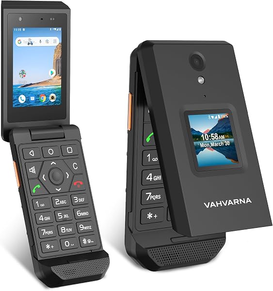 Rugged Flip Phone Unlocked, 4G LTE 2.8'' Touchscreen Smart Cell Phone Android…