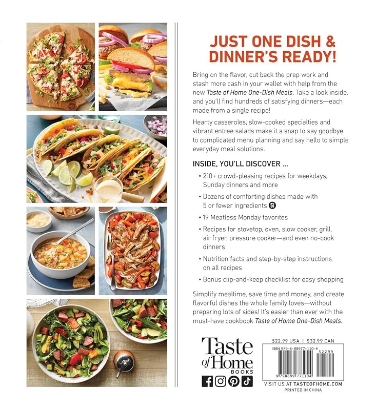 Taste of Home One-Dish Meals: Quick and Easy Cookbook with 210 Recipes for Skillets, Slow Cookers,and Casseroles (Taste of Home Quick & Easy) image 2