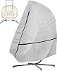 Double Egg Chair Cover, 600D Heavy Duty Waterproof Hanging Egg Chair with Waterproof Zipper, UV-Anti & Windproof for B&M & Aldi Swing Chair -- 232x203cm