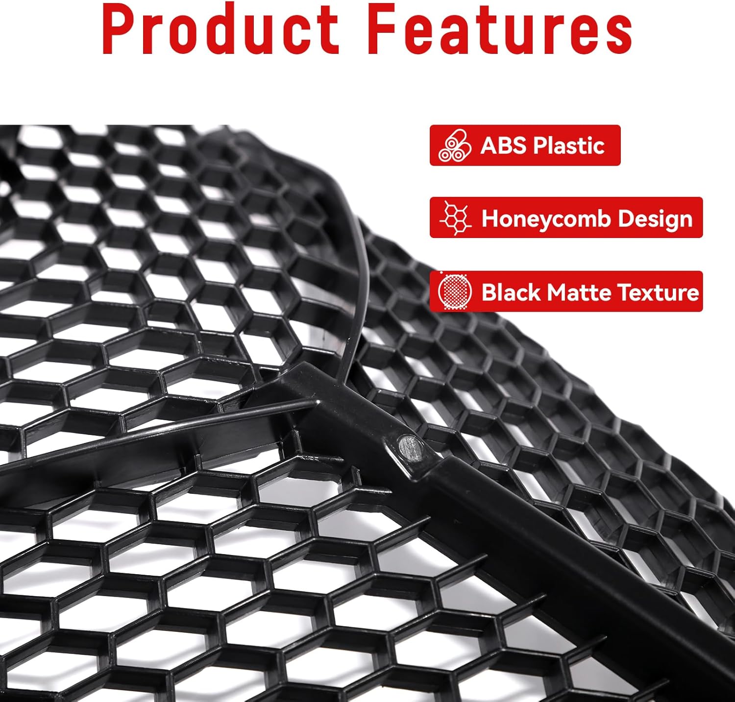 Raptor 700 700R Mesh Grill Radiator Guard Protector 13-25, Front Plastic Radiator Shield Grille Cover for Yamaha Raptor 700 700R 2013-2025 Accessories, Replace OEM #1PE-E2467-00-00