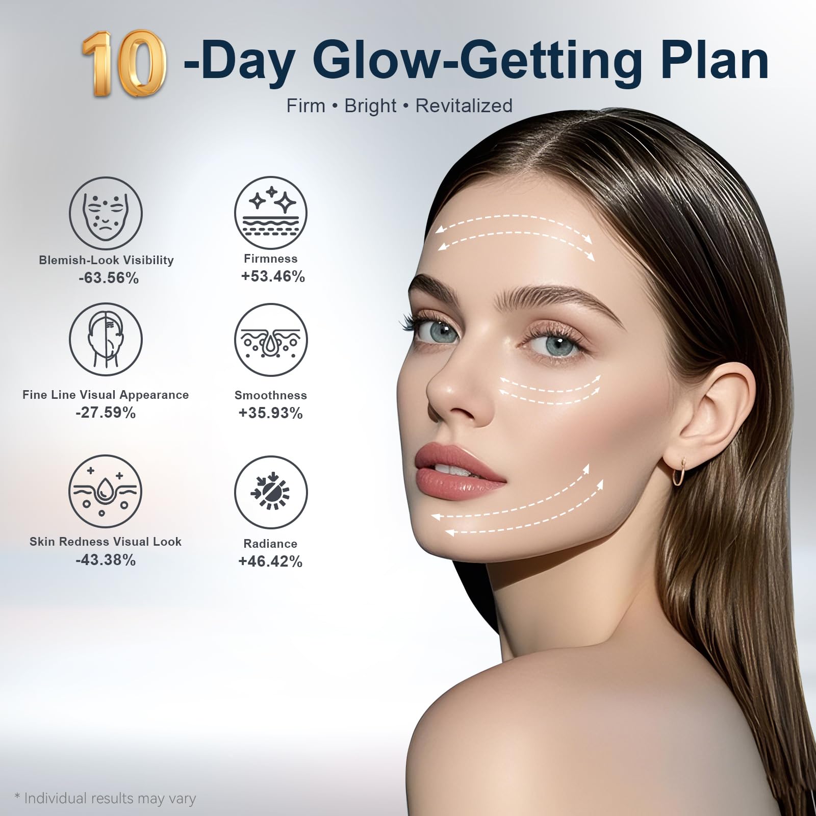 Red Light Therapy Mask for Face, 0.3 lbs Ultra-Light, Model RB-061