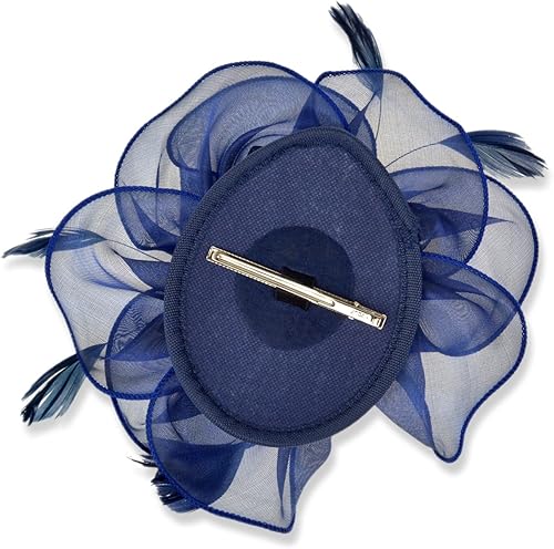 Miniatura 5 de DRESHOW Fascinators Hat Tea Party Headwear Ribbons Feathers on a Headband and a Clip for Women