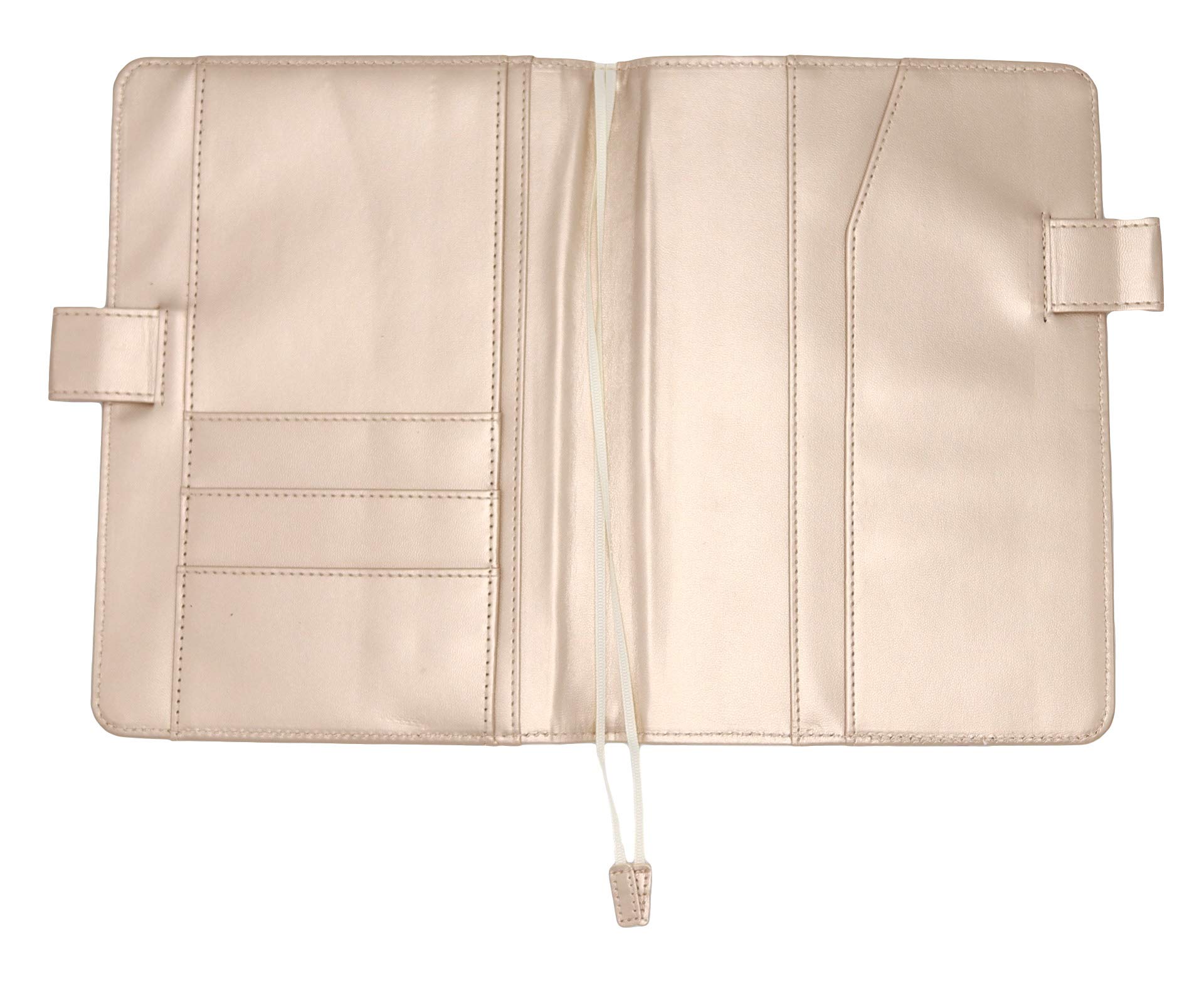 Protège Carnet De Santé Français – Format A5 15x21 cm – Rabats Pour Ranger Les Ordonnances Et Documents (Beige)