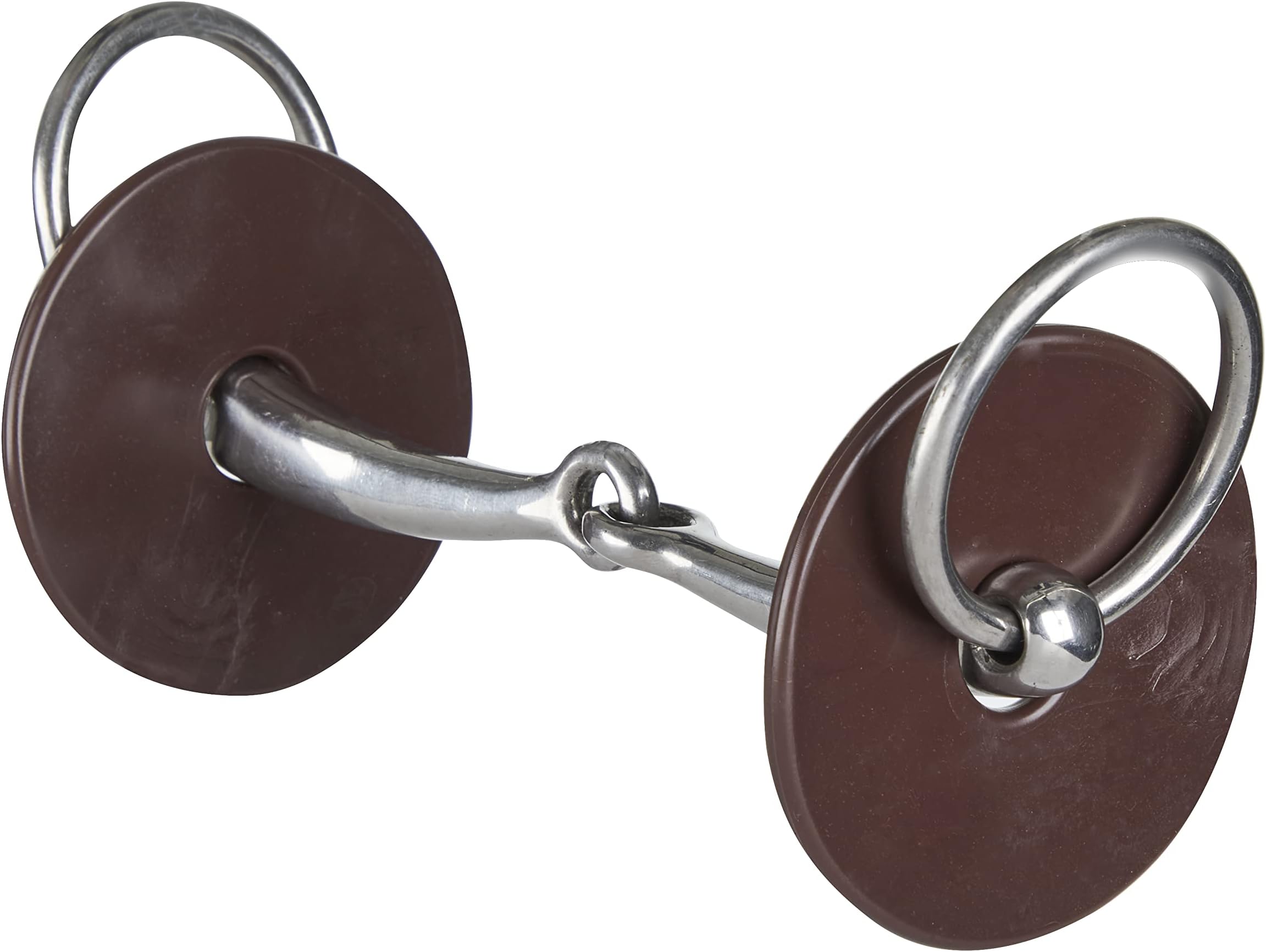 LeMieux Silicone Horse Bit Rings Pair in Brown - Soft, Pliable Reduces Chafing & Rubbing - One Size
