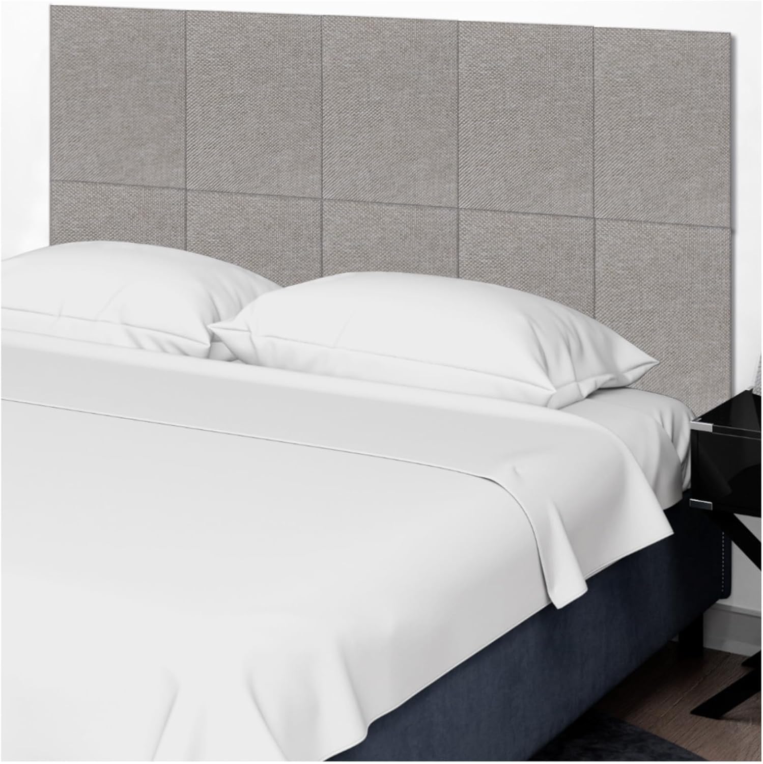 TroyStudio Linen Adjustable Bed Headboard, 16 x 12 x 0.4 Inches 6 Pcs