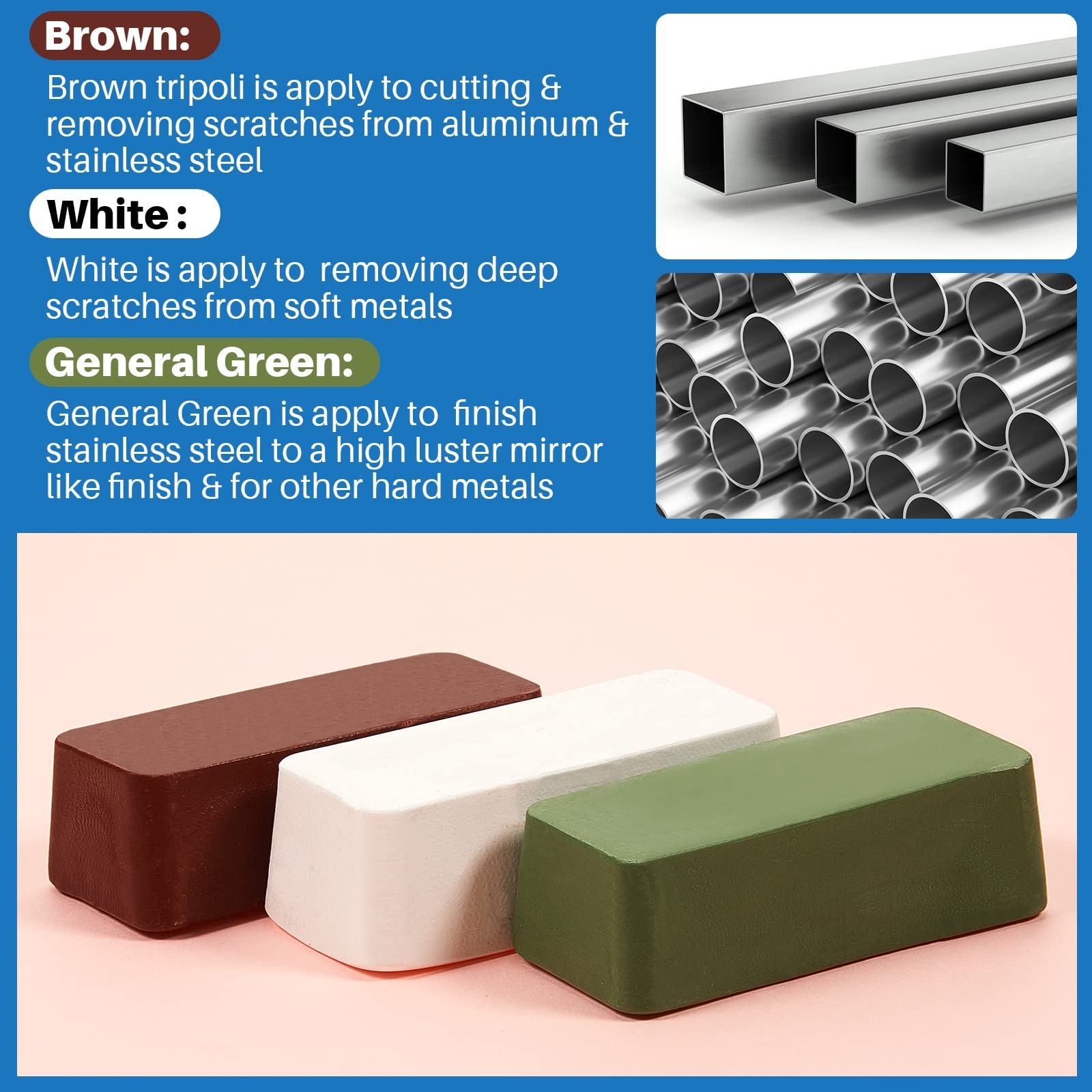 11 Pcs Airway Buffing Wheel Polishing Kit 8 Inch Aluminum, Wheel