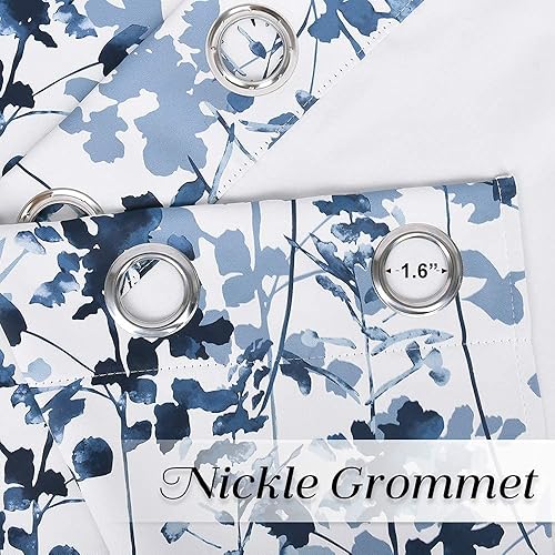Miniatura 3 de KGORGE - Cortinas opacas de estilo rústico - Cortinas y cortinajes que reducen la luz solarrayos UV, con patrón bohemio de acuarela para dormitorio,