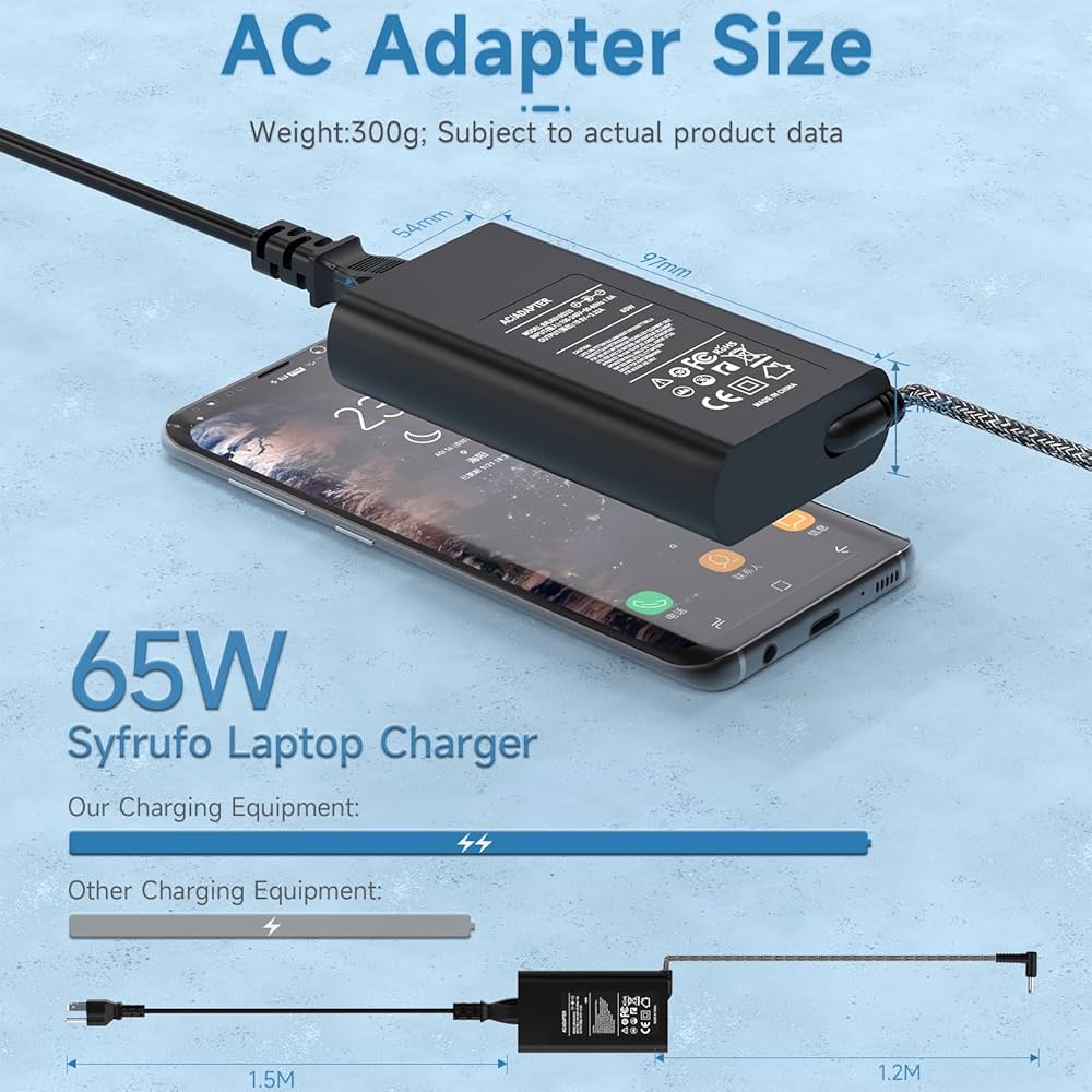 Amazon.com: Syfrufo 65W Laptop Charger Compatible with HP