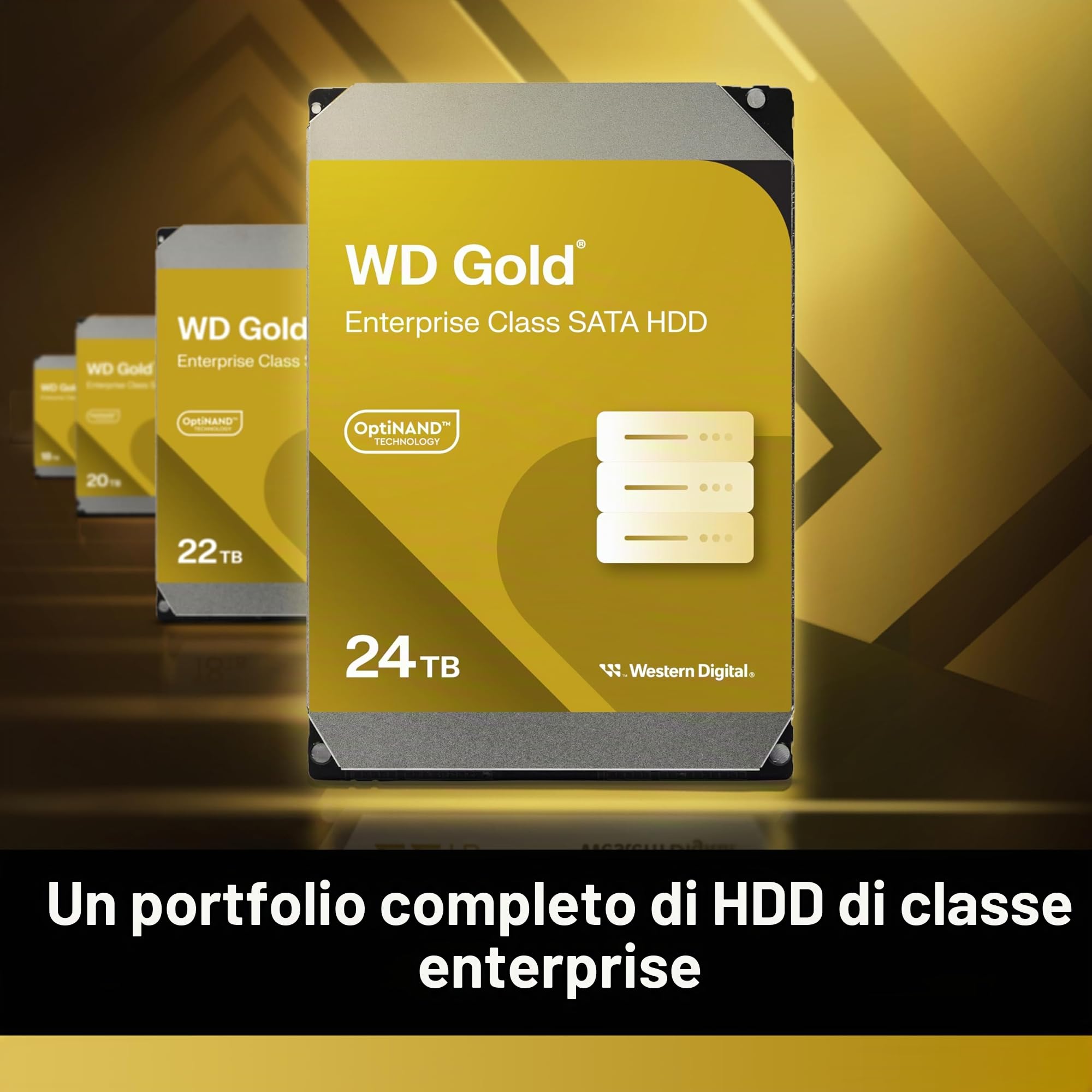 WD Gold WD103KRYZ - Disco rigido - Enterprise - 10 TB - Interno - 3,5" (8,9 cm)
