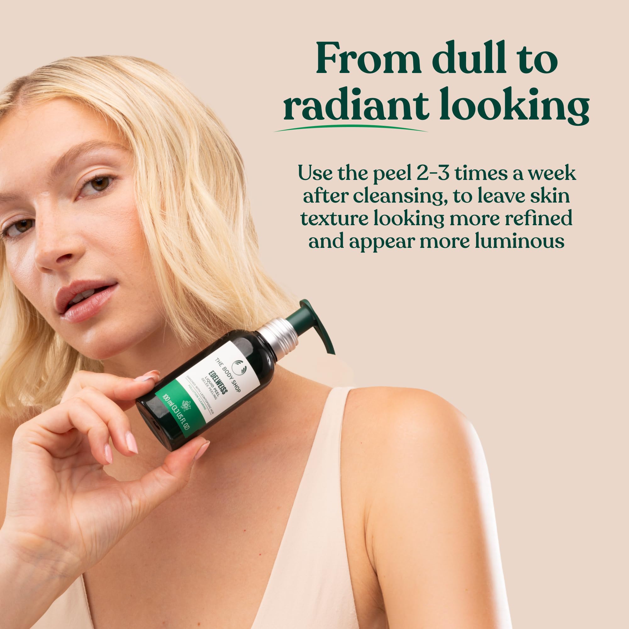 Edelweiss Liquid Peel 100 Ml, articolo pensato per l’uso quotidiano, adatto a chi vuole semplificare la propria routine, flacone da 100 ml perfetto per chi desidera una routine di cura semplice e cost