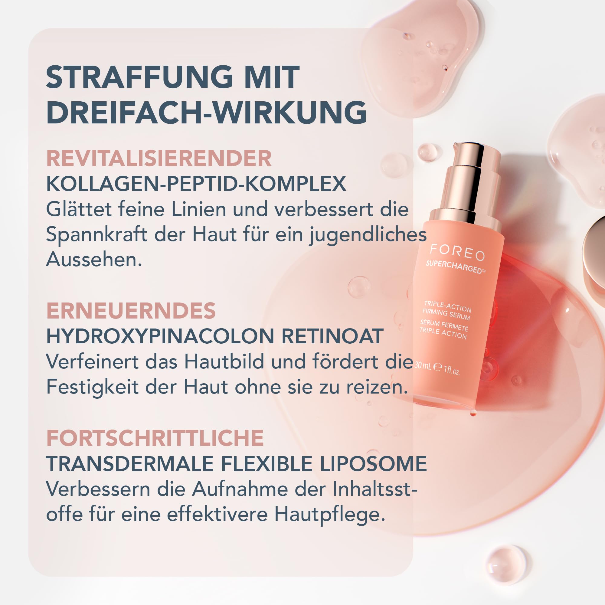 BEAR mini + Supercharged Triple-Action Straffungsserum 30 ml Set | Mikrostrom-Gesichtsgerät, Gesichtsmassagegerät, Straffungsserum, Hautpflege, Gesichtstoning, Anti-Aging, Falten, Reise
