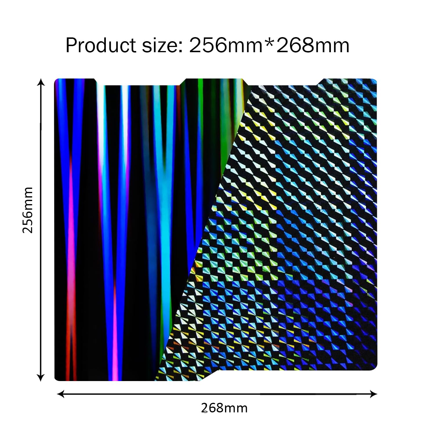 256 x 268 mm Kobra 3/Kobra 3 Combo dwustronna płyta ze stali sprężynowej gładka blacha do budowy platformy H1H (fantom+wiązka światła) podgrzewane łóżko