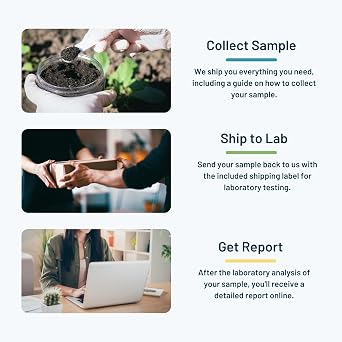 EPA 1633 PFAS Soil Test by SimpleLab | Includes 40 compounds and Analysis by a Certified Laboratory | at Home Soil Lab Test | Collect Yourself at Home or Work and Mail in for Accurate Results