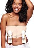 Medela Hands Free Pumping Bustier, Easy Expressing Pumping Bra with Adaptive Stretch for Perfect Fit Chai L - 4