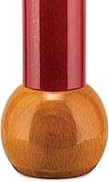 Vista 2 de Alessi Molino de pimienta de madera de diseño, rojo