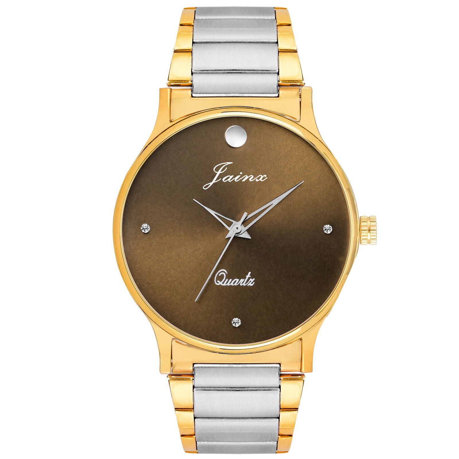 jainx Premium Brown Dial Golden Chain Analog Wrist Watch for Men - JM1103 (B07DPHDSX8) Amazon Price History, Amazon Price Tracker