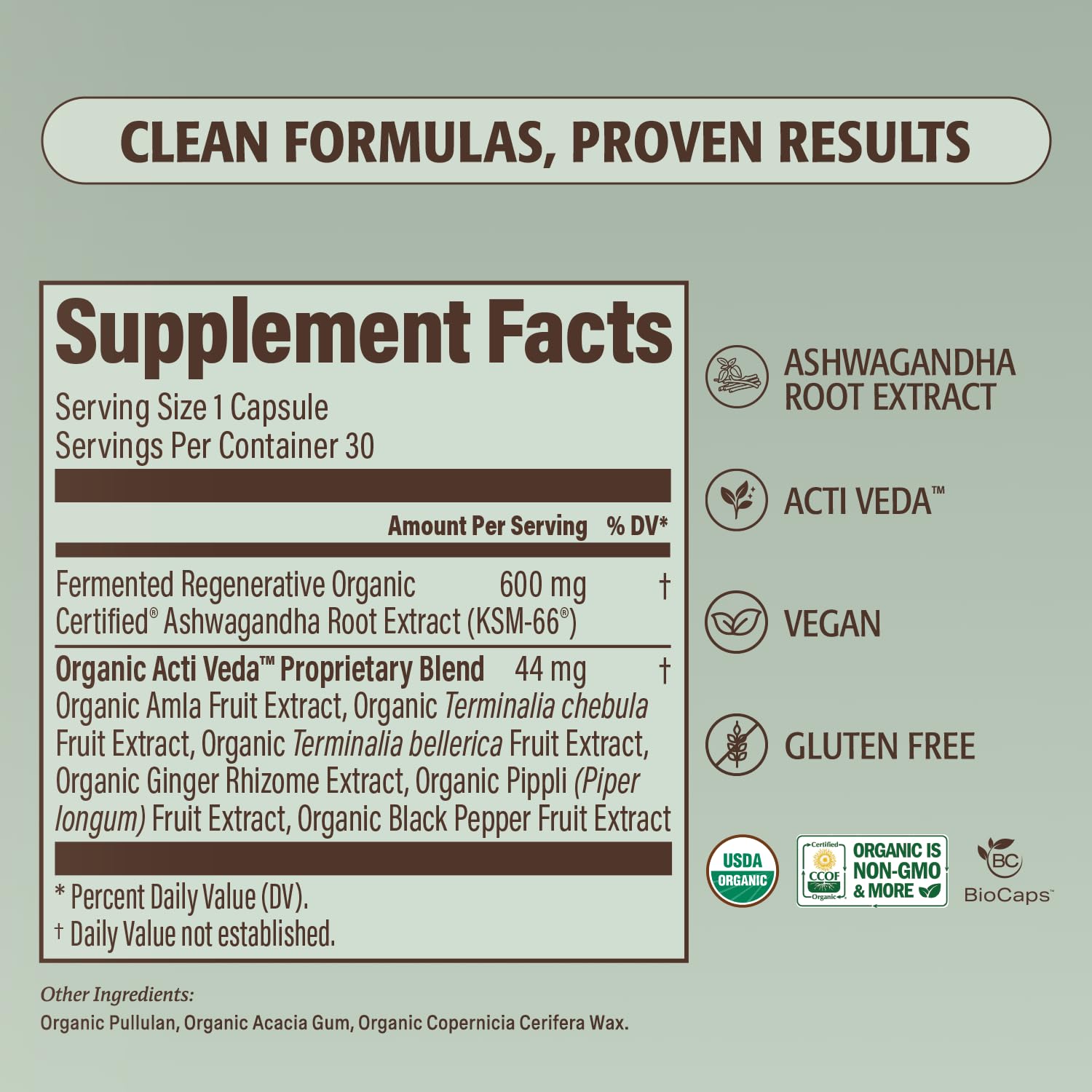 Regenerative Organic Fermented KSM-66 Ashwagandha Capsules, 600mg — Amazon image 4