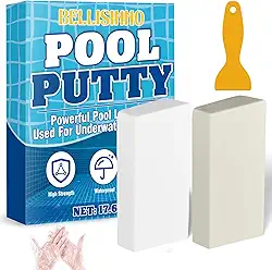 Massa epóxi, 500 ml, massa de piscina, reparo rápido subaquático ou acima, corrige vazamentos, rachaduras, enchimento, escultura, massa epóxi de piscina de 2 partes para azulejo, concreto, fibra de