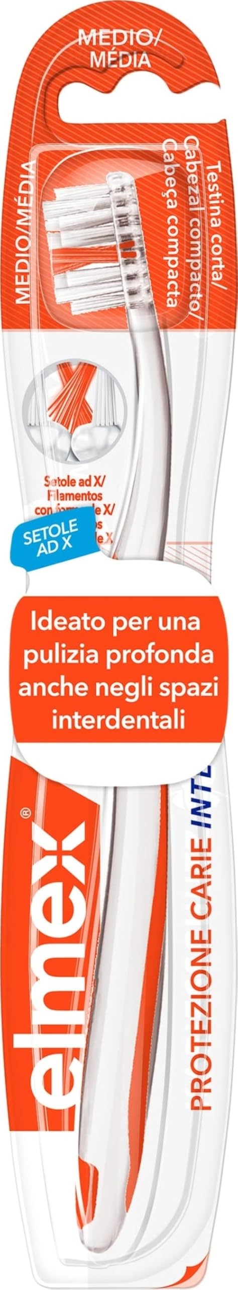 elmex Carie Protection Toothbrush Inter X deep Cleaning, Medium