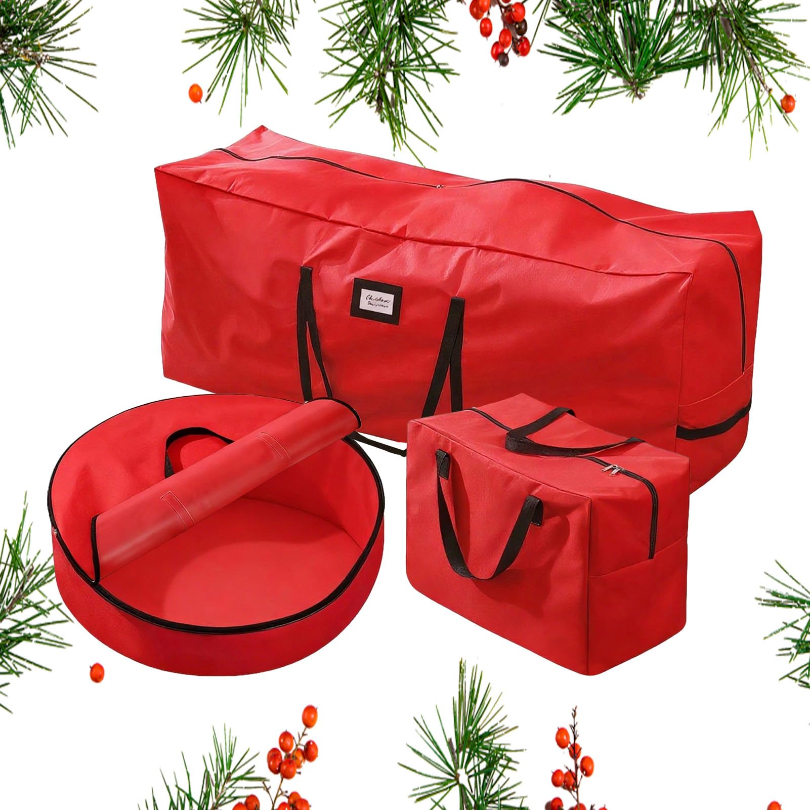 Contenitore per albero di Natale, organizer per albero di Natale | decorazione stagionale, organizer per albero di Natale artificiale, per casa, ufficio, università, dormitorio, hotel, apparta