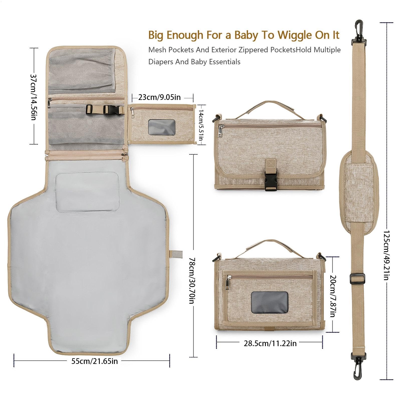 Tapis à langer à langer - Tapis à langer imperméable et pliable, portable et compact pour bébé