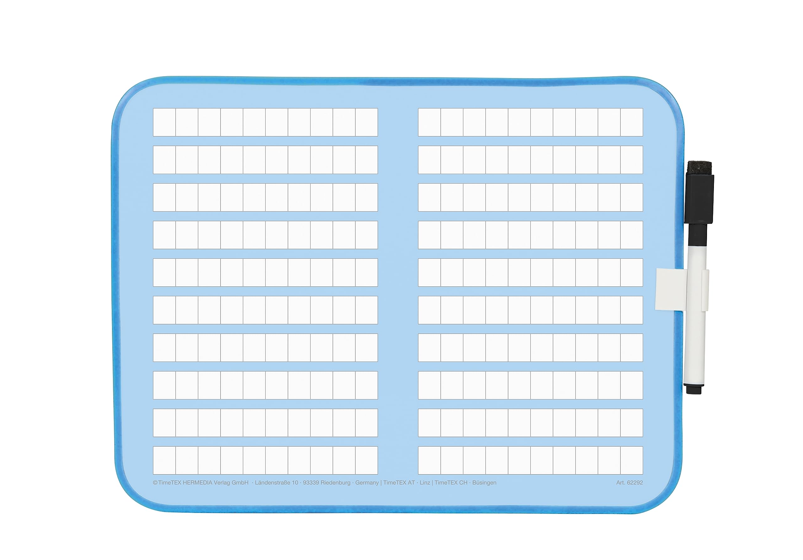 Whiteboard 2 x 10 Rechenkästchen TimeTEX, inkl.…