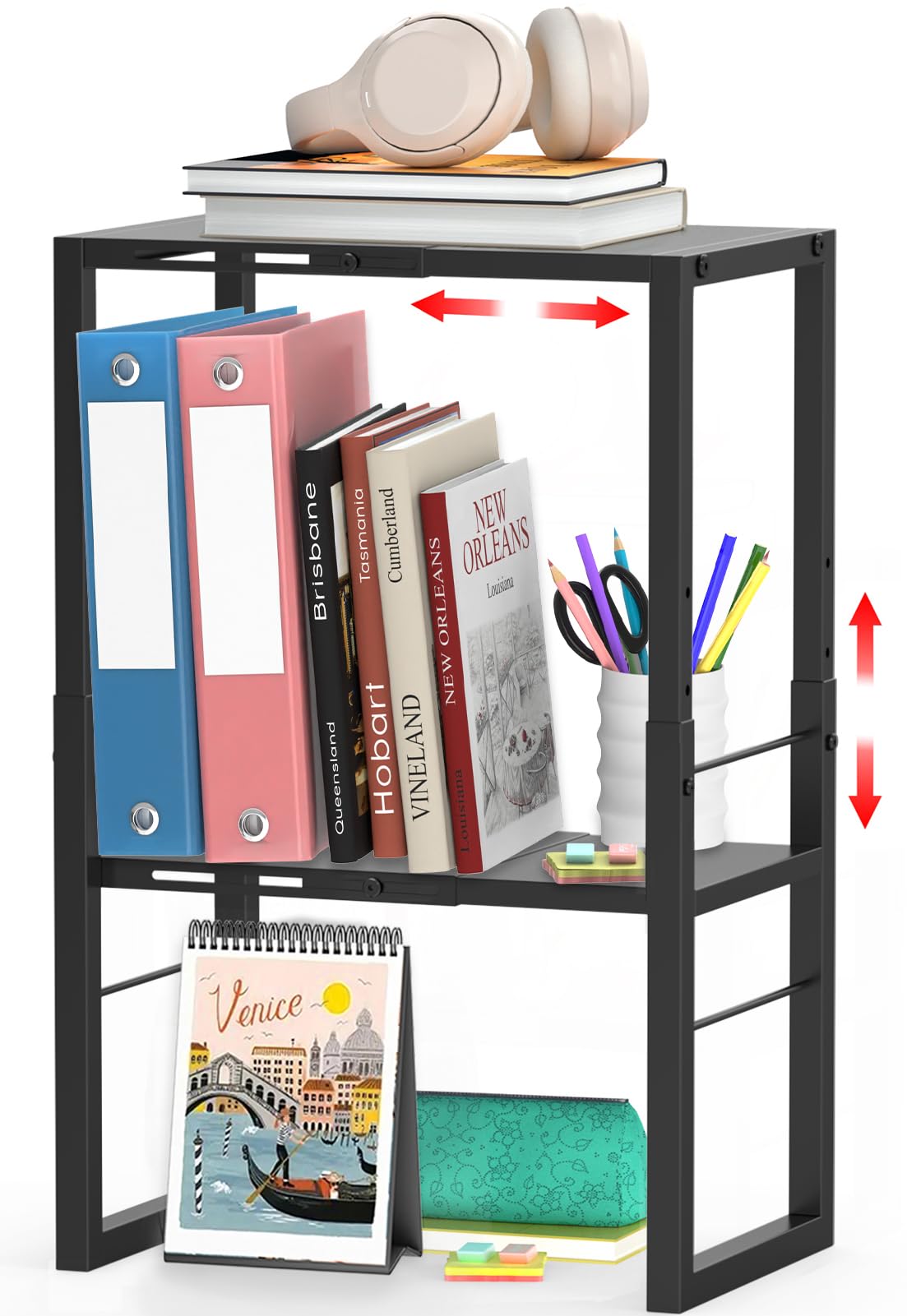 Photo 1 of LIDTOP Locker Organizer Shelf, Black