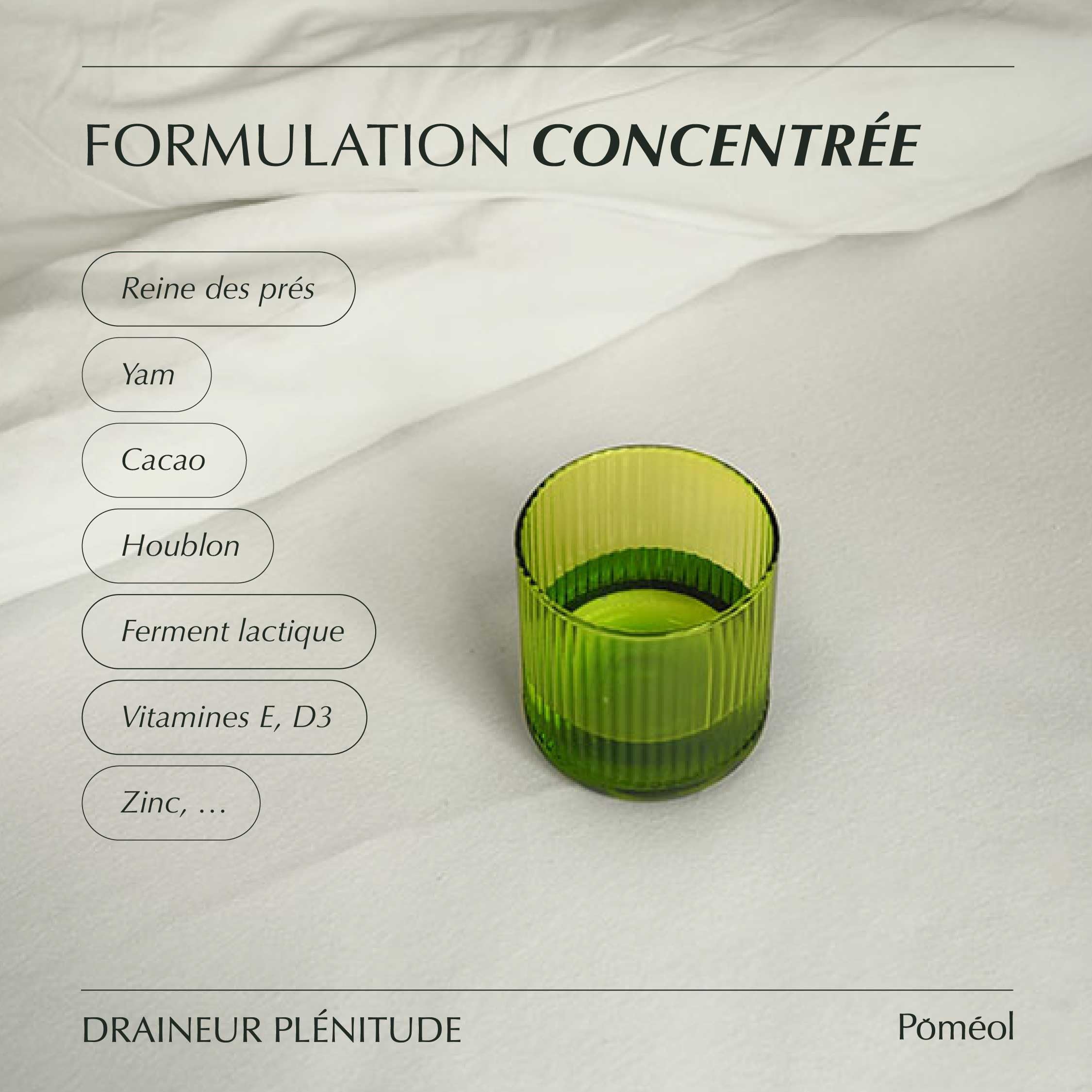 Complément Alimentaire Drainant Ménopause |Réduit les Bouffées de Chaleur & Rétention d'Eau & Perte de poids ǀ Yam, Houblon, Zinc, Reine-des-prés, Vitamines E, D3 | 120 comprimés, 60 jours ǀ POMÉOL