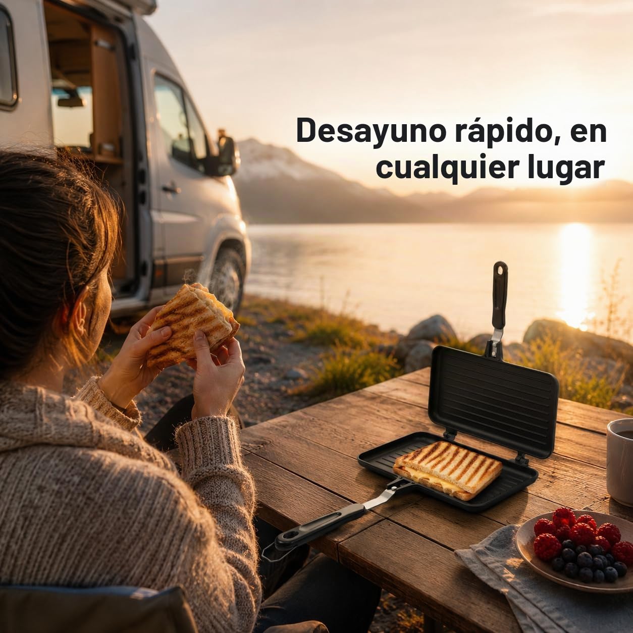 UPKOCH Sandwichera Prensa Sandwichera Barbacoa Desayuno Sartén de Aluminio de Doble Cara Sartén Antiadherente Utensilios de Cocina para Cocina de Gas