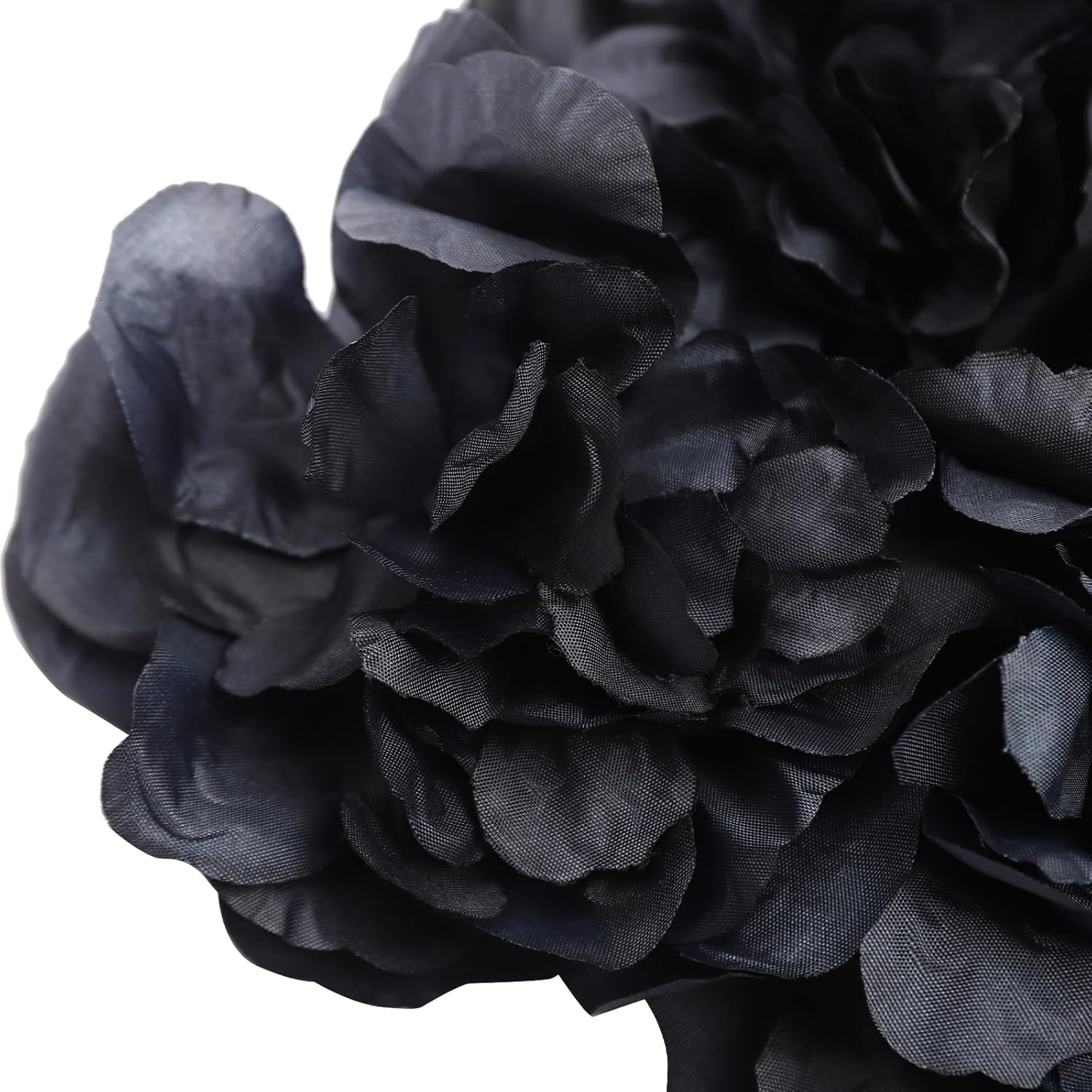 6pcs Black Rose Artificial Flowers Wall Panels, 23.62 * 15.75in Silk Cloth Plastic Decor Backdrop, Handmade Fake Floral Background for Wedding (6, Hydrangeas, Dahlias, Roses)