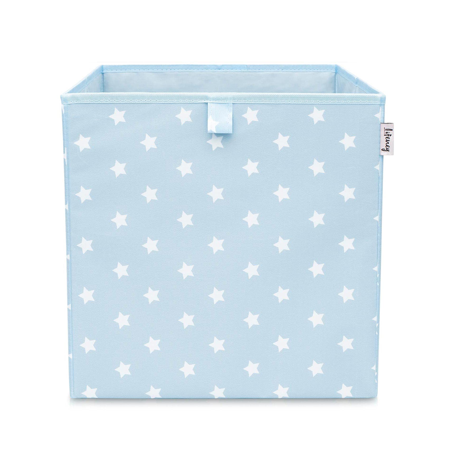 Aufbewahrungsbox 3er Set Sternenmotiv in Türkis, Anthrazit & Blau I Spielzeugbox mit Sternen passend für Würfelregale I Aufbewahrungskorb als Accessoire für dein Zuhause | 33x33x33 cm