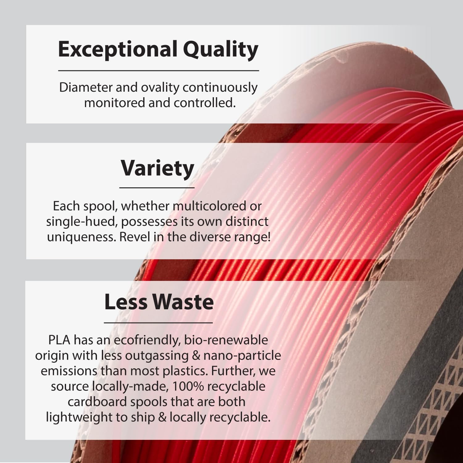 Protopasta 3D Printer Filament | PLA Filament 1.75mm | Candy Apple Metallic Red HT PLA | 500g Spool