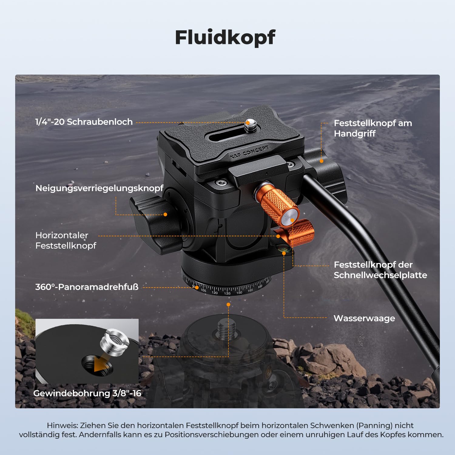 K&F CONCEPT Kamera Stativ Handy Stativ | Tripod für Smartphone mit Handy Tablet Halterung, Aluminium Reisestativ, Vorwärtsklappbar, 10KG+162CM A305A1+FH-04