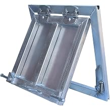 18" x 18" Opening Steel Inspection Door, Weld-On Dump Truck Tailgate Accessory, Heavy Duty Retrofit Door for Unloading Coal, Sand, Gravel, Grain & Bulk Materials 18" x 18"