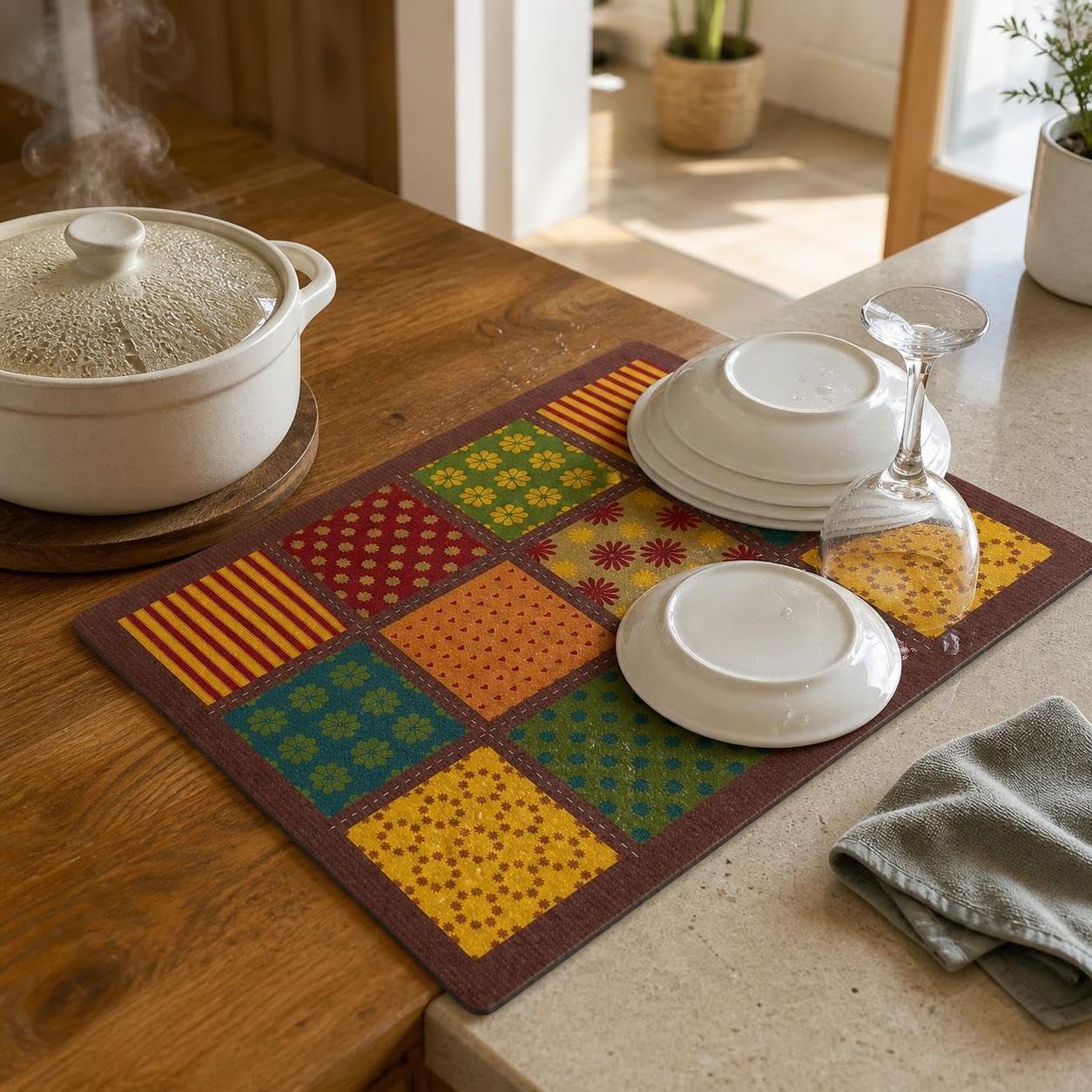Salvamanteles Cocina Antislizante, Size to 3