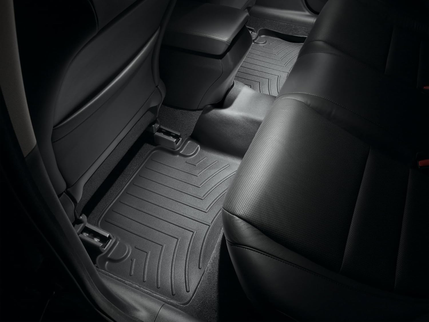 WeatherTech Custom Fit FloorLiners for Acura TSX - 2nd Row (441702), Black