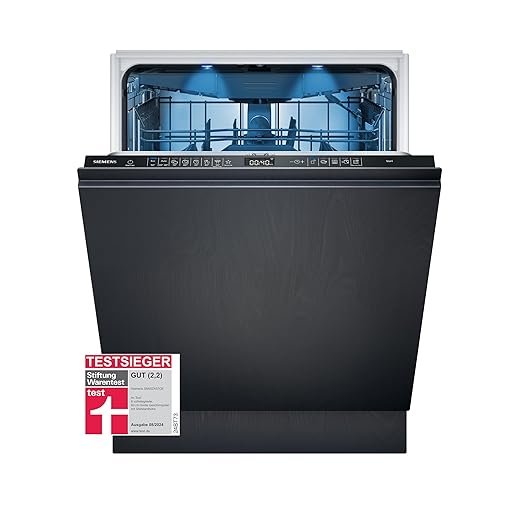 Siemens SN65ZX07CE, Stiftung Warentest Testsieger*, iQ500 Smarter Geschirrspüler Vollintegriert, 60 cm breit, Besteckschublade, Made in Germany, Zeolith Trocknung, extra leise, varioSpeed Programm