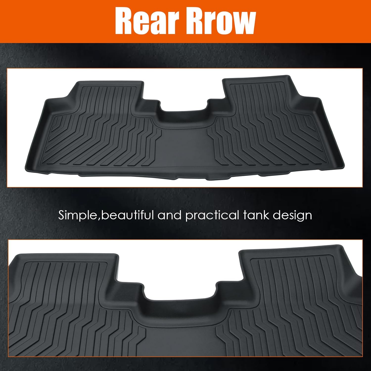 Car Floor Mats Compatible for 2018-2024 Equinox/Terrain All-Weather Anti-Skid Concave-Convex Cargo Liner Custom for SUV Sedan Car Van Front Rear Floor Mats