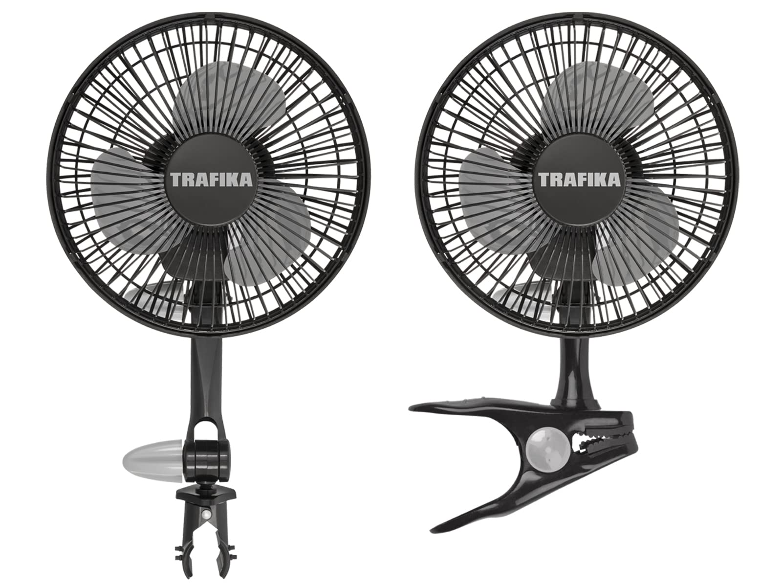 TRAFIKA Clipfan /15cm 5W/Magnetischer Motor/Exklusive Klemme zur direkten Befestigung an den Stangen Growzelten/2 KLAMMERN:Tischklammer Klammer für die Stangen von Growzelten