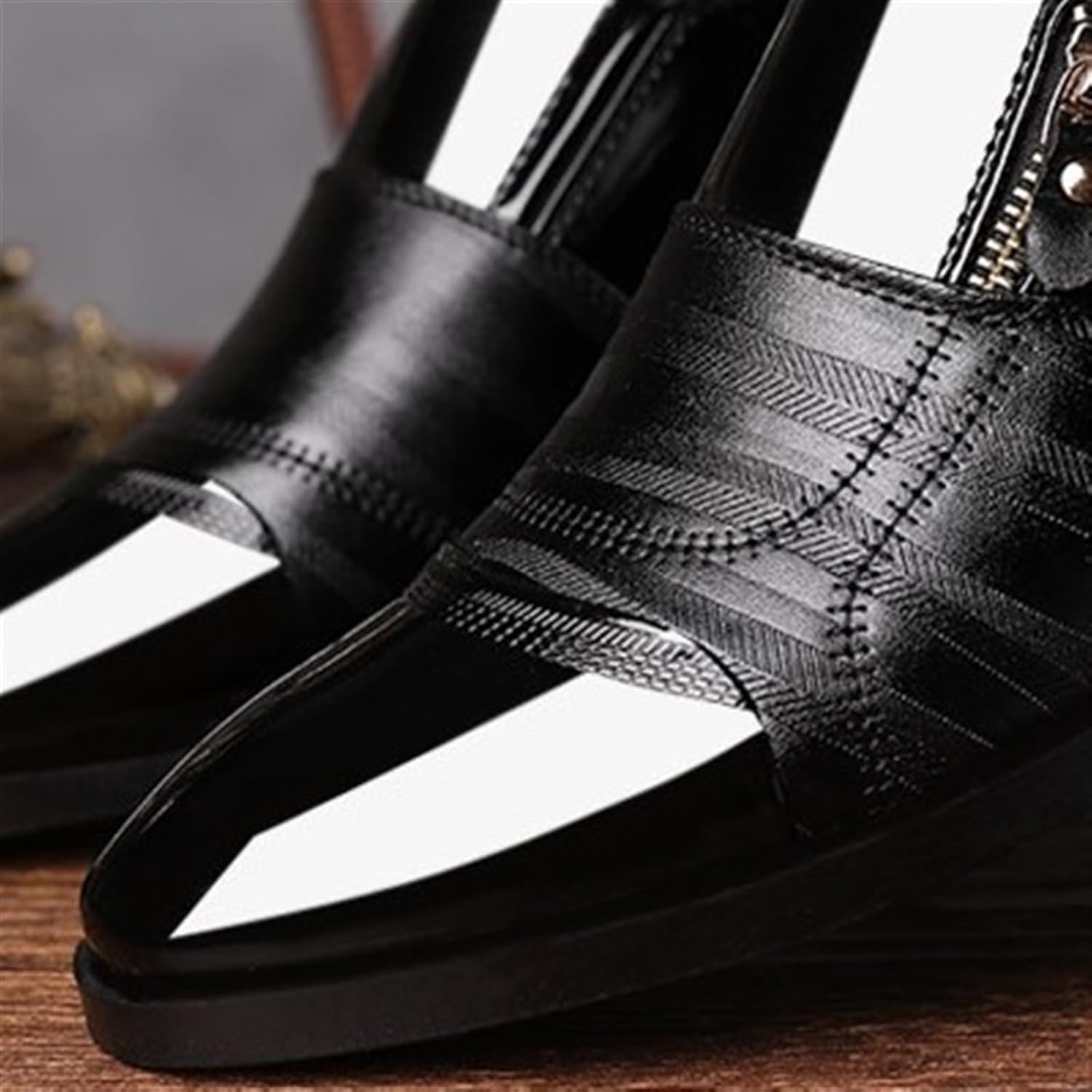 Dress Shoes for Men Men's Casual Flat Heel Leather Shoes Comfortable and Stylish Footwear for Everyday Wear