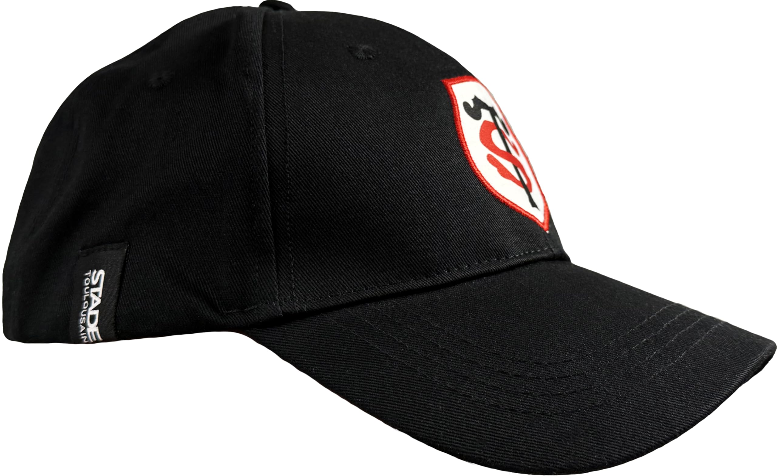 STADE TOULOUSAIN Toulouse Kappe, offizielle Rugby-Kollektion, verstellbare Größe, Schwarz , Einheitsgröße